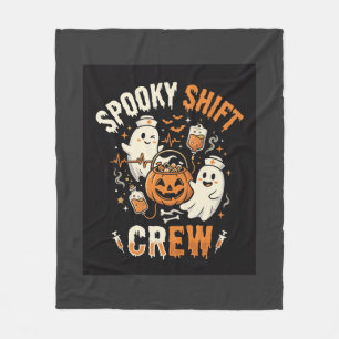 ハロウィンナースおばけ隊 フリースブランケット