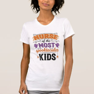 ハロウィンナースの驚異的な子供たちのビンテージ デザイン_1 Tシャツ