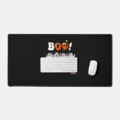 ハロウィンナースブククラシックルーTシャツ デスクマット (キーボード&マウス)