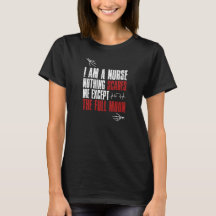ハロウィンナース怖い季節面白いRN Tシャツ