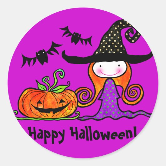 ハロウィンニー！ ラウンドシール (正面)