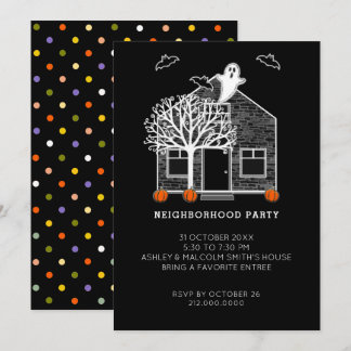 ハロウィンネイバーhoodパーティー 招待状