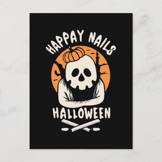 ハロウィンネイルをもっと可愛く ポストカード (正面)