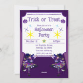 ハロウィンネコウィッチ招待状カード シーズンカード (裏面)