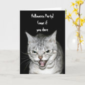 ハロウィンネコ カード (黄色い花)