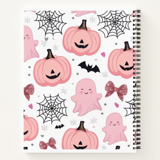 ハロウィンノートブック – 学校のための不気味なジャーナル ノートブック (裏面)