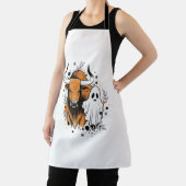 ハロウィンハイランドカウキュート秋 エプロン (インサイチュ)