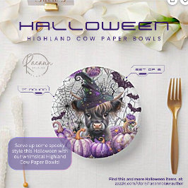 ハロウィンハイランドカウペーパーボウル ペーパーボウル