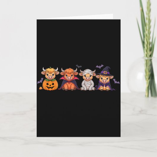ハロウィンハイランドカウ カード (正面)