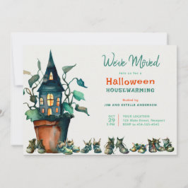 ハロウィンハウスウォーミングニューアドレスシューズプラント 招待状