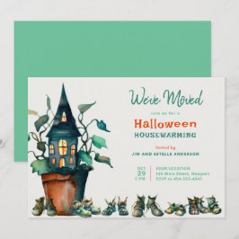 ハロウィンハウスウォーミングニューアドレスシューズプラント 招待状