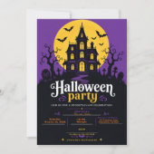 ハロウィンハウスパーティー 招待状 (正面)