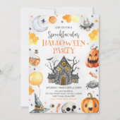 ハロウィンハウスパーティー 招待状 (正面)