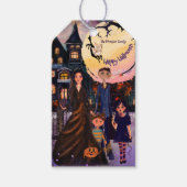 ハロウィンハウスモンスターファミリーギフトタグ ギフトタグ (正面)