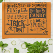 ハロウィンハウス1ルールキッチンカスタマイズタウル キッチンタオル (折り畳み)