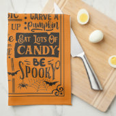 ハロウィンハウス1ルールキッチンカスタマイズタウル キッチンタオル (四つ折り)