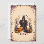🎃👻 ハロウィンハウス パーティー招待状 🕸️✨ 招待状 (裏面)