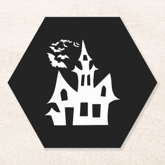 ハロウィンハウス ペーパーコースター (正面)
