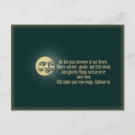 ハロウィンハガキ招待状 インビテーションポストカード (正面)