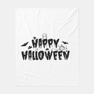 ハロウィンハッピー フリースブランケット