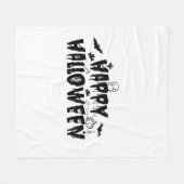 ハロウィンハッピー フリースブランケット (正面(横))