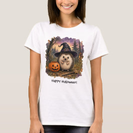 ハロウィンハリネズミ魔女 Tシャツ