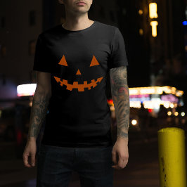 ハロウィンハロウィーンのカボチャのちょうちんシルエットTシャツ Tシャツ