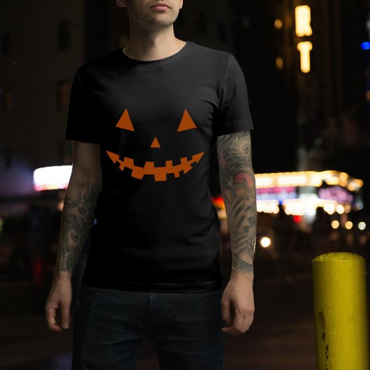 ハロウィンハロウィーンのカボチャのちょうちんシルエットTシャツ Tシャツ