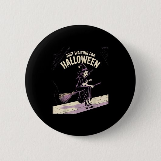 ハロウィンハロウィーンの引用文夏を待っている 缶バッジ (正面)