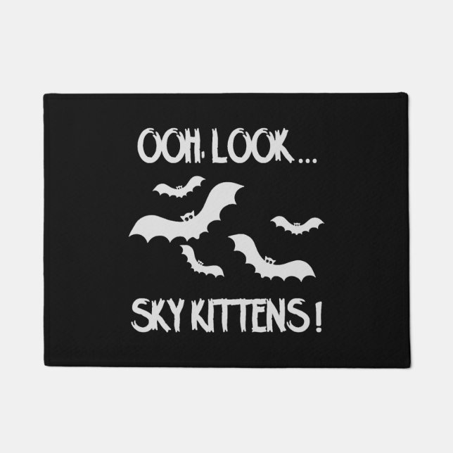 ハロウィンハロウィーンの衣装こうもり吸血鬼 ドアマット (正面)