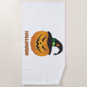 ハロウィンハロウィーンティーハローウィンパーティアイディア ビーチタオル (正面)