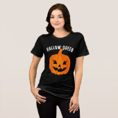 ハロウィンハロウィーンハロウィーンクイーンジャックOランタンカスタム トライブレンドＴシャツ (正面全面)