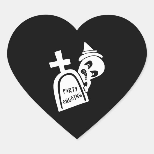 ハロウィンハロウィーン ハートシール (正面)