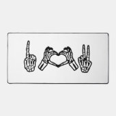 ハロウィンハンドサイン言語Iハート平和 デスクマット (正面)