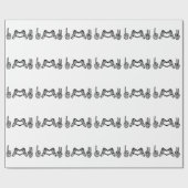 ハロウィンハンドサイン言語Iハート平和 ラッピングペーパー (フラット)