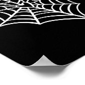 ハロウィンハートスパイダーウェブ不気味衣装 ポスター (角)
