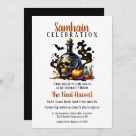 ハロウィンハーベストウィッチズビールハローウィンパーティ 招待状