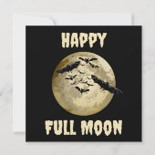 ハロウィンハーベストフルムーンアンドナイトフライトこうもり カード (正面)