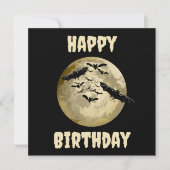 ハロウィンハーベストフルムーンアンドナイトフライトこうもり カード (正面)