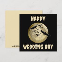 ハロウィンハーベストフルムーンアンドナイトフライトこうもり カード