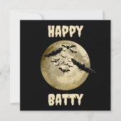 ハロウィンハーベストフルムーンアンドナイトフライトこうもり カード (正面)