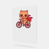 ハロウィンバイクリードの吸血鬼キャット – Cute 不気味 K アクリルサイン (傾斜)