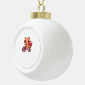 ハロウィンバイクリードの吸血鬼キャット – Cute 不気味 K セラミックボールオーナメント (右)