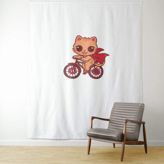 ハロウィンバイクリードの吸血鬼キャット – Cute 不気味 K タペストリー (インサイチュ)