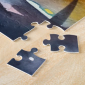 ハロウィンバセンジとカボチャ怖い ジグソーパズル (側面)