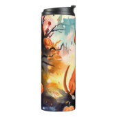 ハロウィンバセンジとカボチャ怖い タンブラー (回転左)