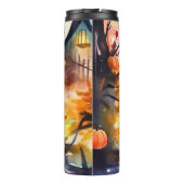 ハロウィンバセンジとカボチャ怖い タンブラー (裏面)