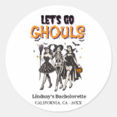 ハロウィンバチェロレッテグール行こう ラウンドシール (正面)