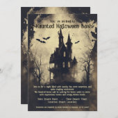 ハロウィンバッシュ！ハロウィンパーティーのご招待 招待状 (正面/裏面)