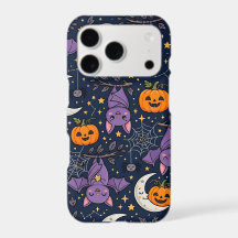 ハロウィンバットiPhone 17ケース – かわいい夜のパターン
